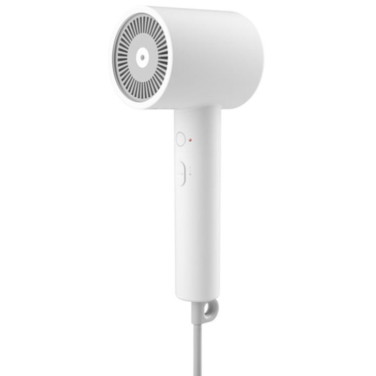 White Xiaomi Mi Ionic H300 hair dryer with buttons and cord.