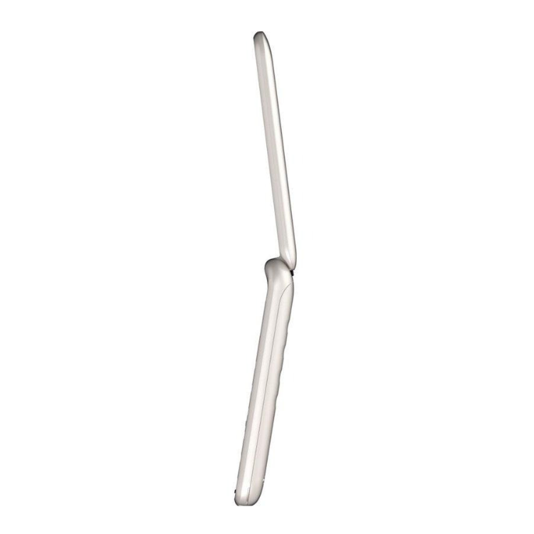 Telemóvel Senior Phone Gigaset GL595 Branco, formato de concha.