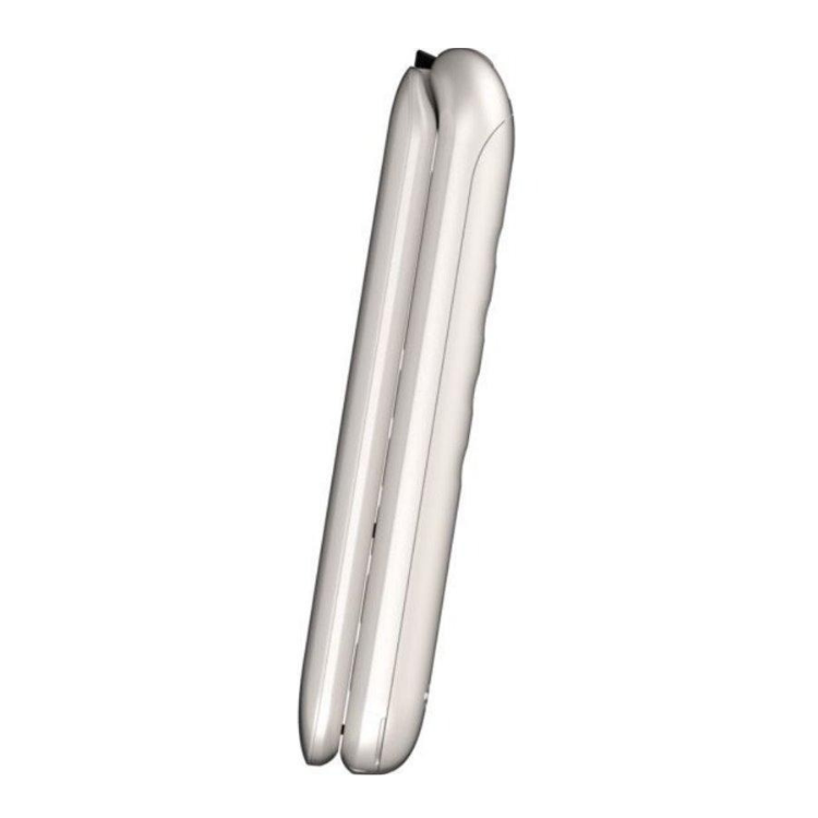Telemóvel Senior Phone Gigaset GL595 Branco, formato de concha.