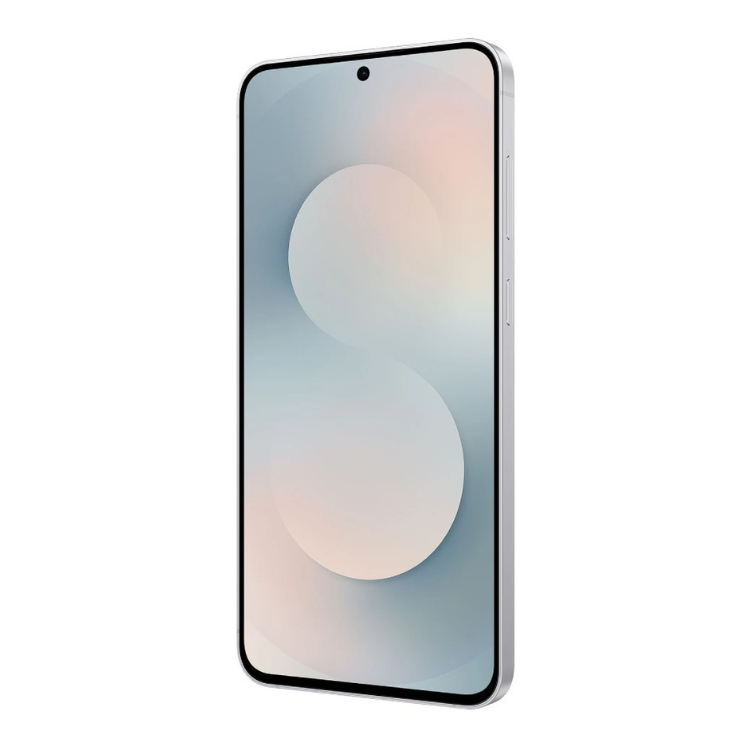 Samsung Galaxy S25 FE branco, smartphone com ecrã tactil