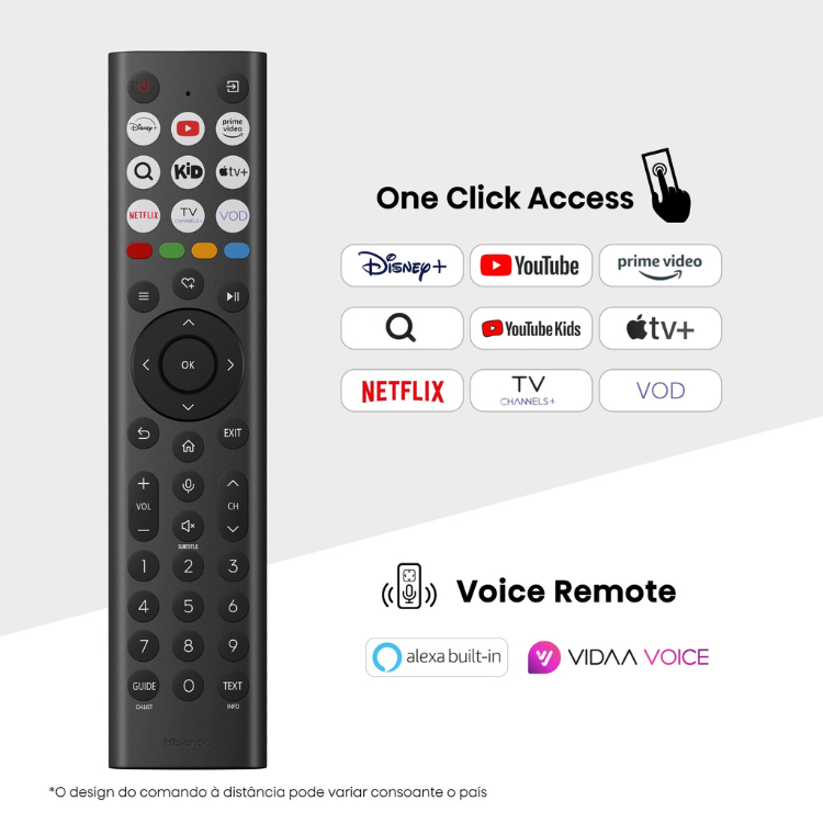 Televisão Hisense A7Q (2025) Smart TV 4K QLED 65"