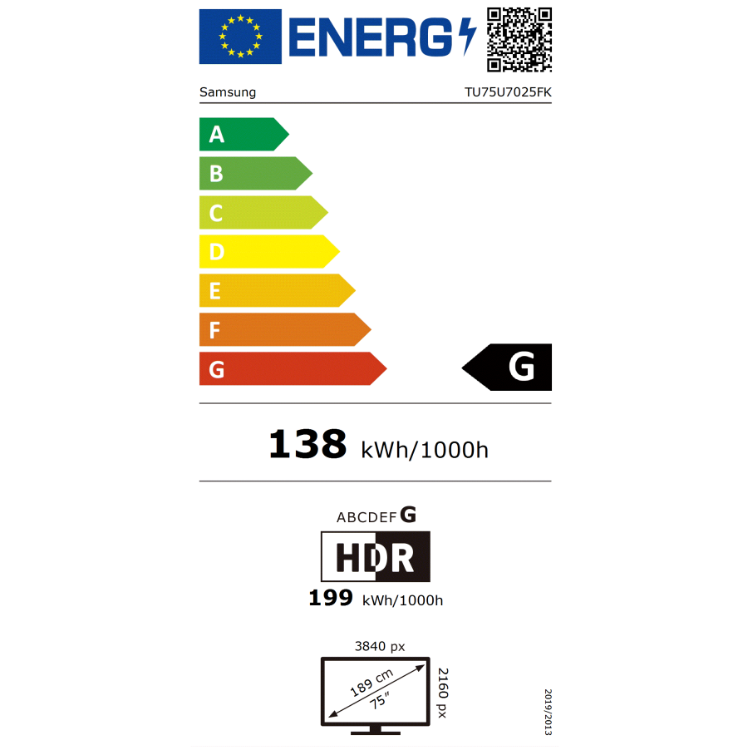 Televisão Samsung U7025F (2025) Smart TV 4K LED 75"