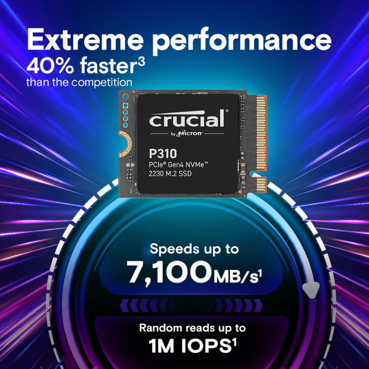Crucial P310 1TB M.2 2230 NVMe SSD