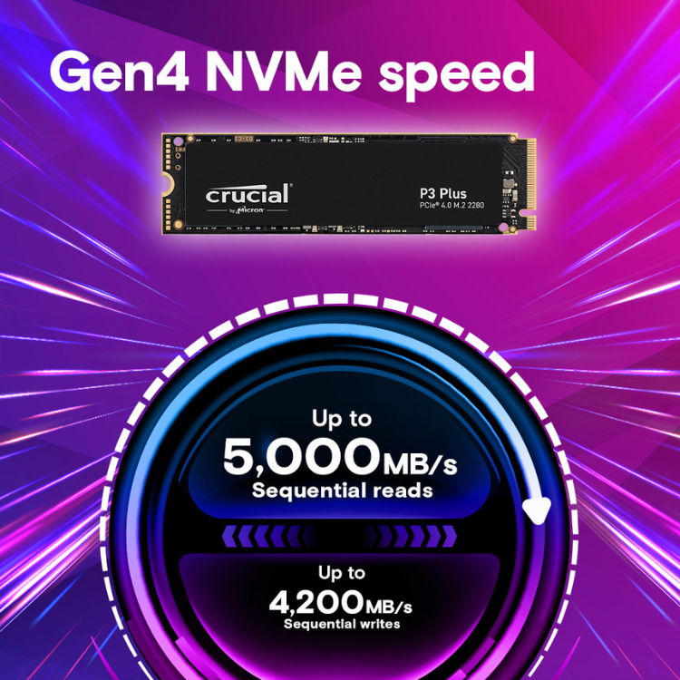 Disco SSD Crucial P3 Plus 2TB M.2 NVMe