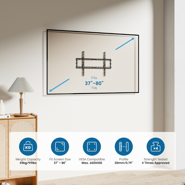 Ewent Easy Fix TV Wandhalterung 37 - 80"
