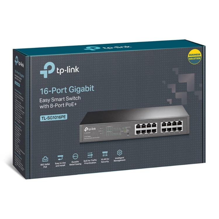 Switch TP-Link 16 Portas Gigabit Smart Managed