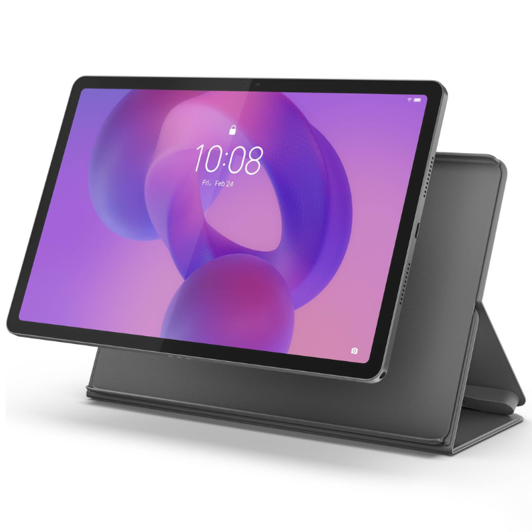 Tablet Lenovo Idea Tab 11 cinzento com capa e caneta, ecrã 11 polegadas.
