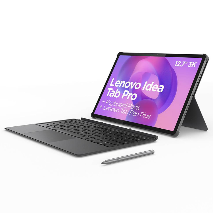 Tablet Lenovo Idea Tab Pro TB373FU cinzento 12.7" 3K, 8GB/256GB, Wi-Fi, com teclado e caneta.