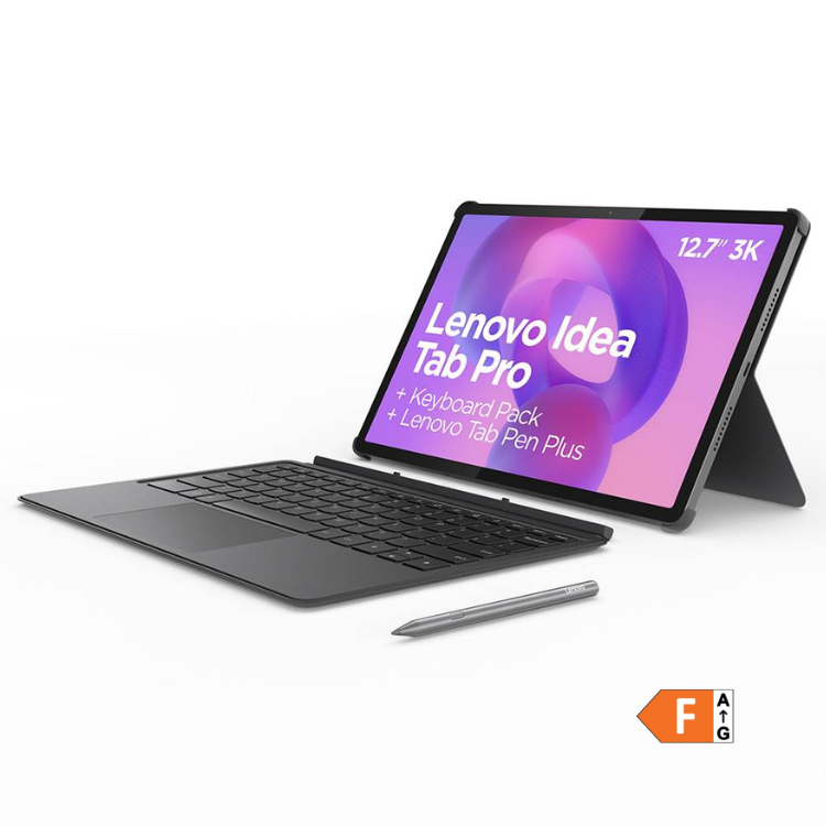 Tablet Lenovo Idea Tab Pro TB373FU cinzento 12.7" 3K com teclado e caneta.