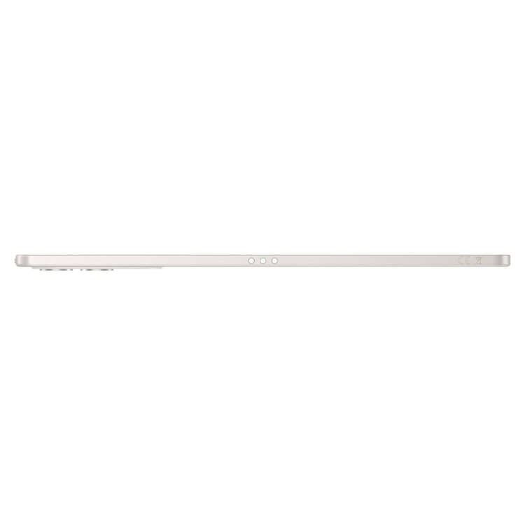 Tablet Lenovo Tab TB710FU branco, lado lateral.