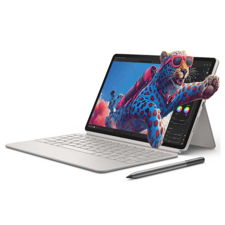Tablet Lenovo Tab TB710FU branco 11.1 polegadas 3.2K com teclado e caneta.