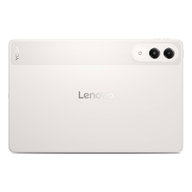 Tablet Lenovo Tab TB710FU branco com câmaras duplas e marca Lenovo e YOGA.