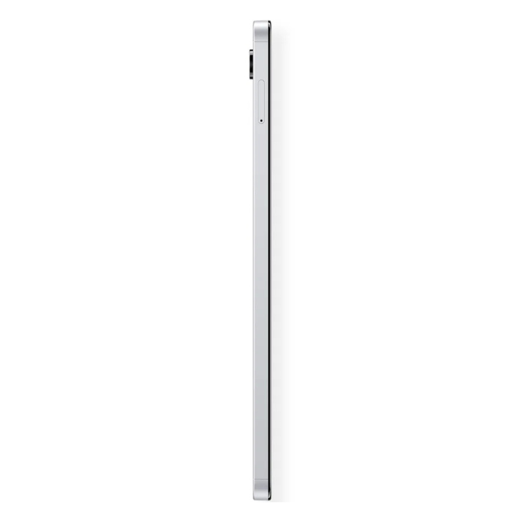 Tablet Samsung Galaxy Tab A11 prata, lado direito.