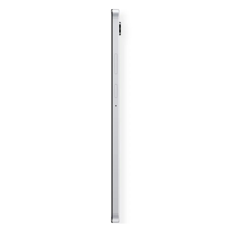 Tablet Samsung Galaxy Tab A11 prata, lado direito.