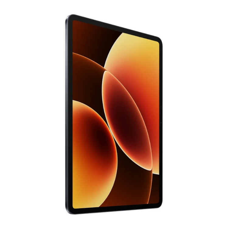 Tablet Xiaomi Pad 8, 11 polegadas, 8GB/256GB, cor cinzento, com ecrã de imagem em tons de laranja e amarelo.