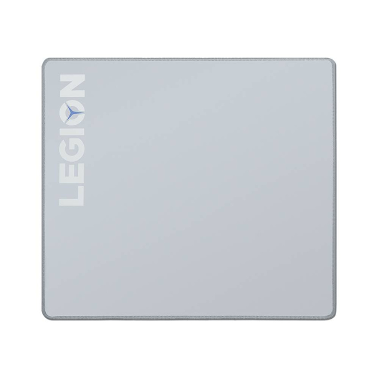 Lenovo Legion gaming mousepad, gray, 450x400mm, with Legion logo.