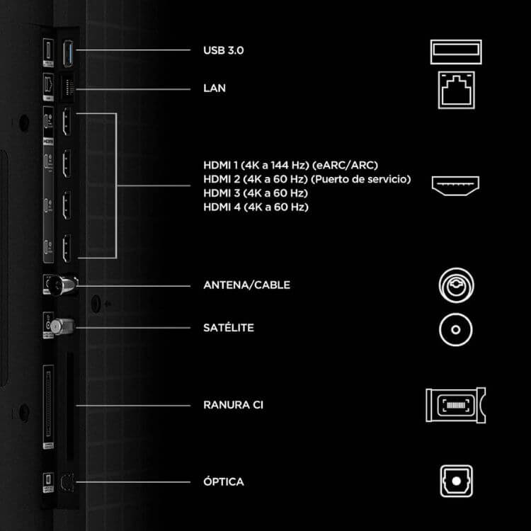 Televisão TCL C7L (2026) Smart TV 4K SQD-Mini LED 55"