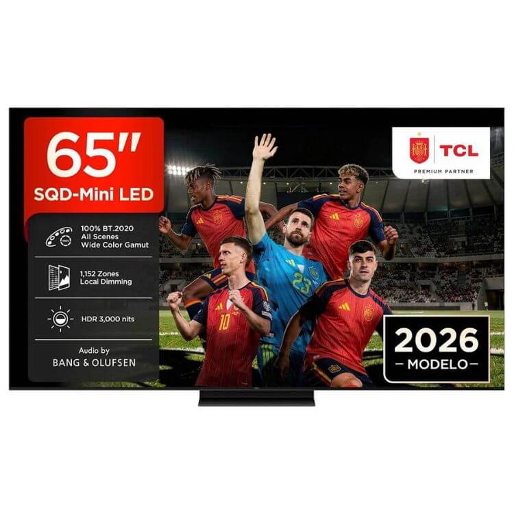 Televisão TCL C7L (2026) Smart TV 4K SQD-Mini LED 65"