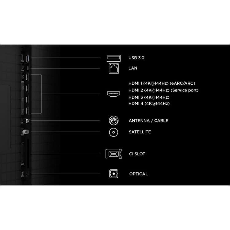Televisão TCL C8L (2026) Smart TV 4K SQD-Mini LED 65"