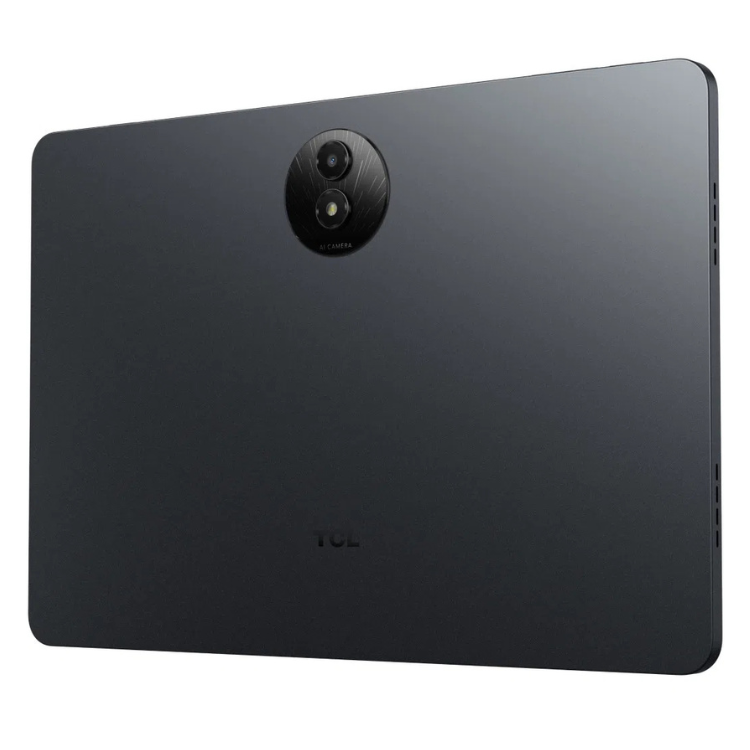 Tablet TCL NXTPAPER 11 Plus cinzento, 8GB/256GB, com câmara dupla e logotipo TCL na parte traseira.