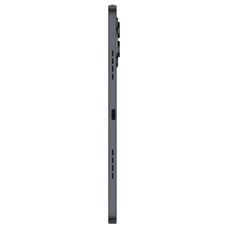 Tablet TCL NXTPAPER 11 Plus cinzento, lado direito com várias entradas.