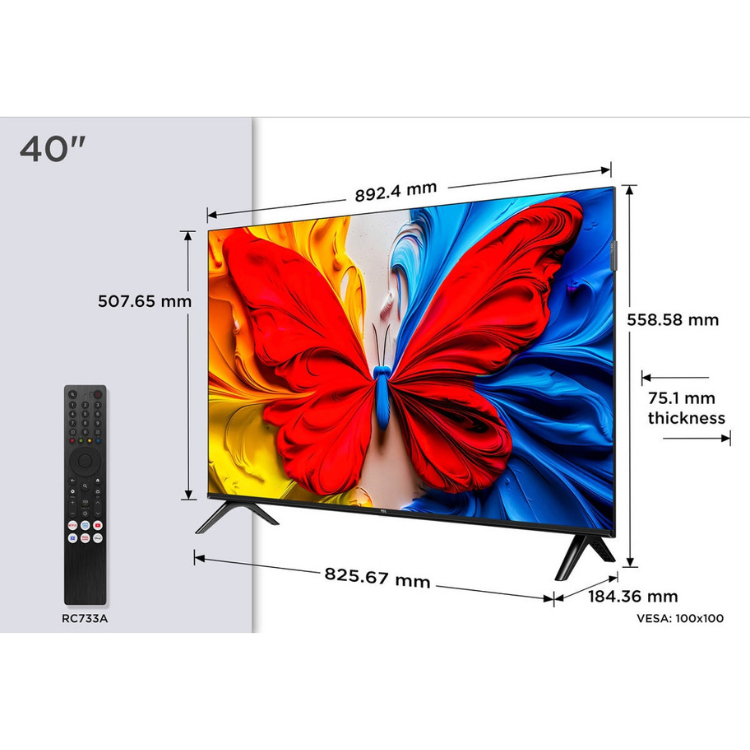 Televisão TCL S5K Smart TV FHD QLED 32"
