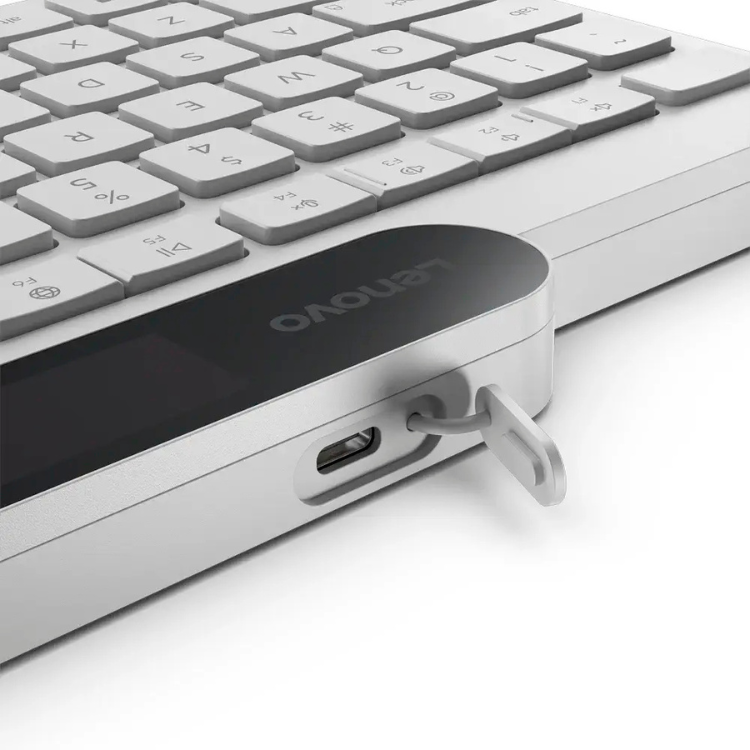 Lenovo Tastatur 800 selbstladend Bluetooth PT Weiß