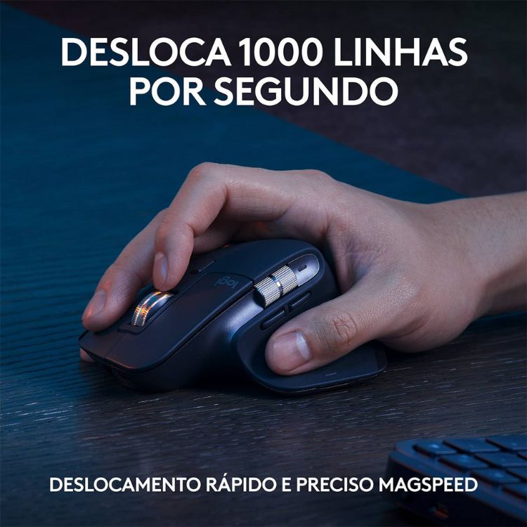 Logitech MX Keys S Bluetooth-Tastatur PT Graphit + Logitech MX Master 3s Optische Funk-/Bluetooth-Maus