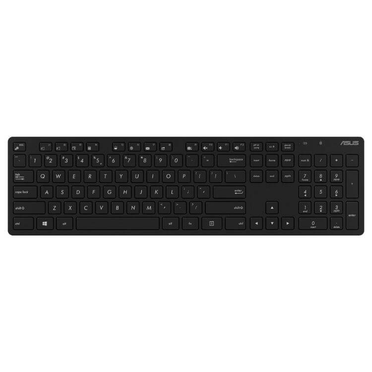 Teclado + Rato Asus Slim W5000 Wireless PT Preto