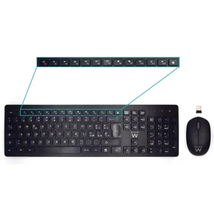 Teclado + Rato Ewent Wireless PT
