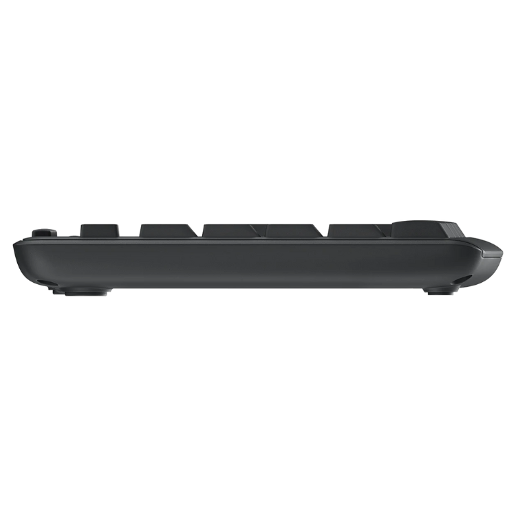 Logitech MK295 Silent Wireless keyboard graphite color side view