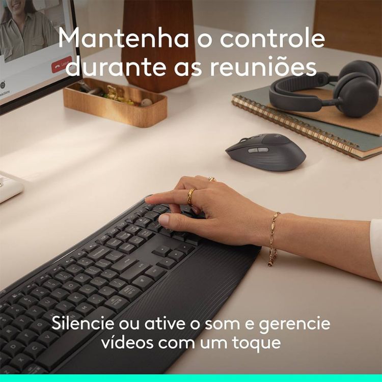 Teclado + Rato Logitech Signature Comfort Plus MK880 Bluetooth PT Graphite