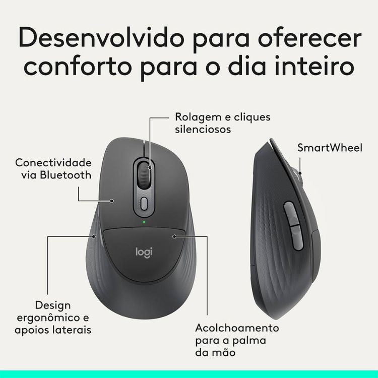 Teclado + Rato Logitech Signature Comfort Plus MK880 Bluetooth PT Graphite