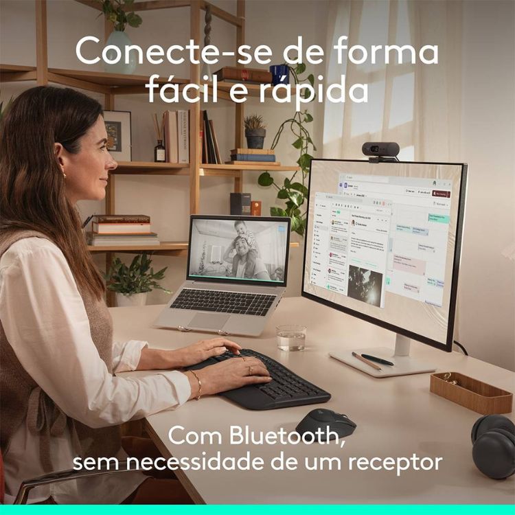 Teclado + Rato Logitech Signature Comfort Plus MK880 Bluetooth PT Graphite