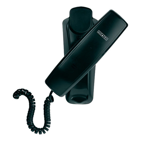 Telefone Fixo Alcatel Temporis 10 Pro Preto, com marca Alcatel visível no aparelho.