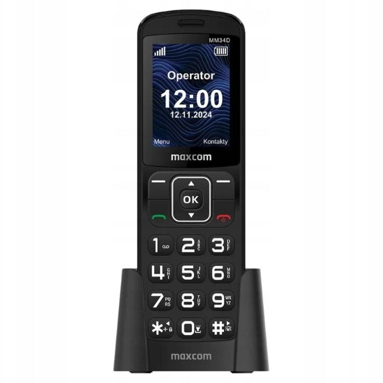 Maxcom MM34D SE Schnurlostelefon Schwarz
