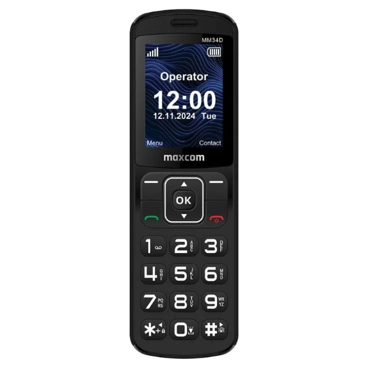 Maxcom MM34D SE Schnurlostelefon Schwarz