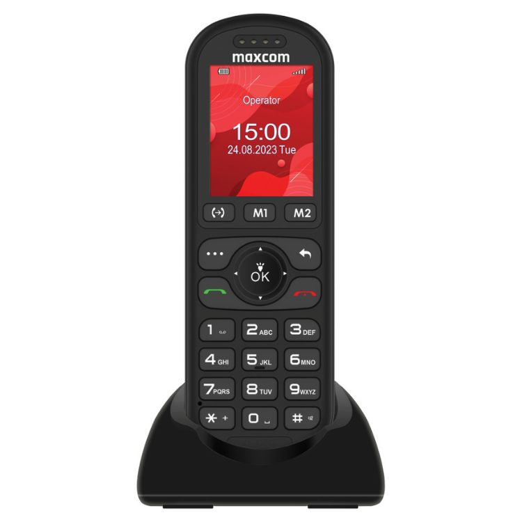 Schnurlostelefon Maxcom MM39D SE Schwarz