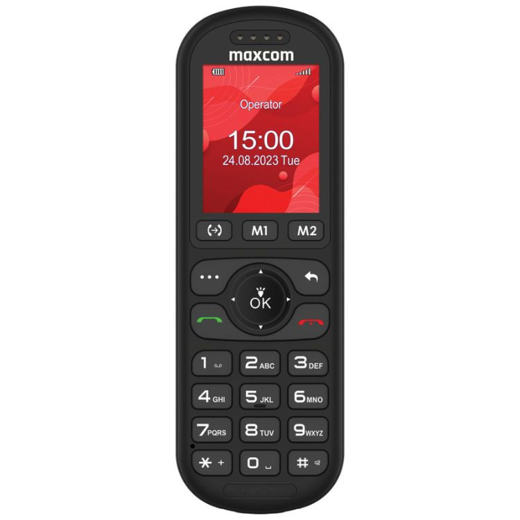 Schnurlostelefon Maxcom MM39D SE Schwarz