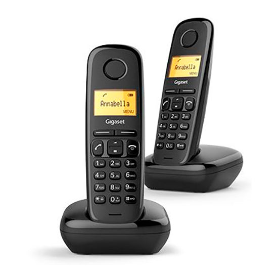 Schnurloses Telefon Siemens Gigaset A170 Duo, Schwarz