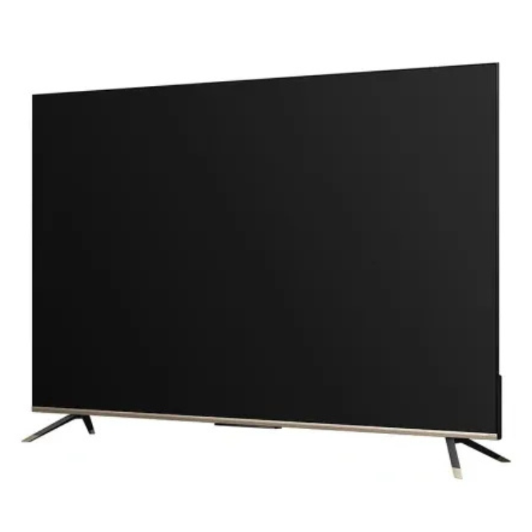 Televisão Dreame Q100 Smart TV 4K QLED 55" preta com suporte