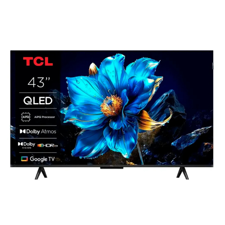 TCL 43" QLED Smart TV 4K Ultra HD com Google TV e tecnologias Dolby