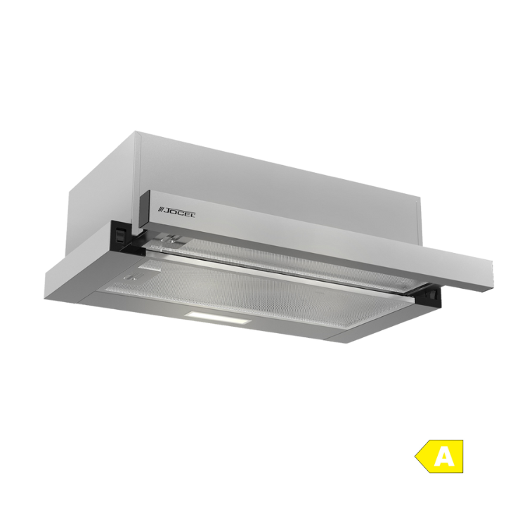Jocel JEGA007957 71.5W 60cm drawer extractor, silver, with filter and light.