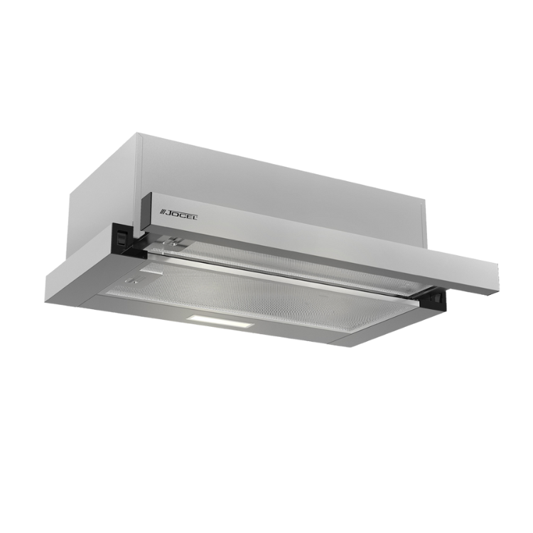 Jocel JEGA007957 71.5W 60cm drawer extractor, silver, with filter and light.