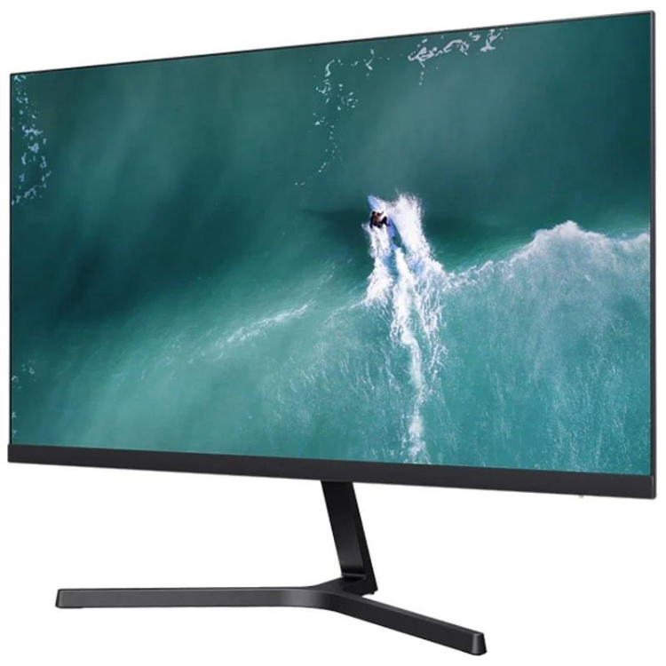 Monitor Xiaomi Mi 1C IPS FHD 23.8" preto com imagem de surfista em onda.