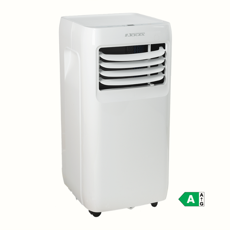 Jocel portable air conditioner, white, 9000 BTU, energy efficiency class A.