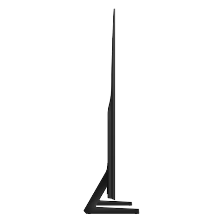 Samsung S85F 55" OLED 4K Smart TV, sleek black design, side view.