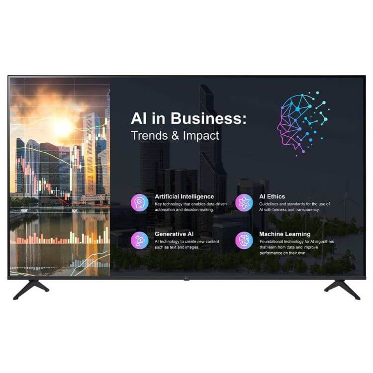 Televisão LG Smart TV Supersign Hospitality PK640S 4K UHD 75"