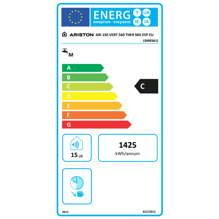 Termoacumulador Ariston PRO B 150 V 150L 1800W