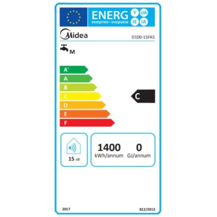 Termoacumulador Midea D100-15FA5 100L 1500W